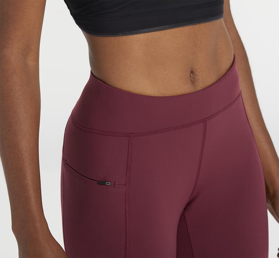 Hoka One One Womens Pants - Performance Crop Tight - Brown - CKXU62390